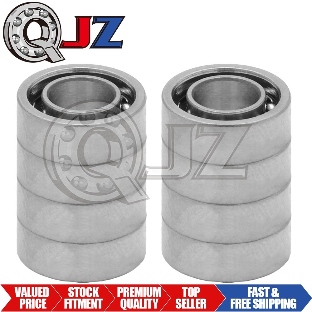 [Qty.8] R188-OPEN Miniature Ball Bearing [1/2 in ID x 1/2 in OD x 1/8 in W]