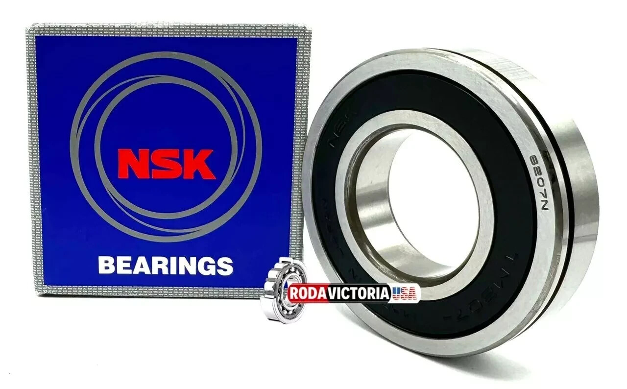 NSK TM207 N C3 BALL BEARING, OPEN TYPE, NO SEALS + SNAP RING 6207 N 35x72x17 mm