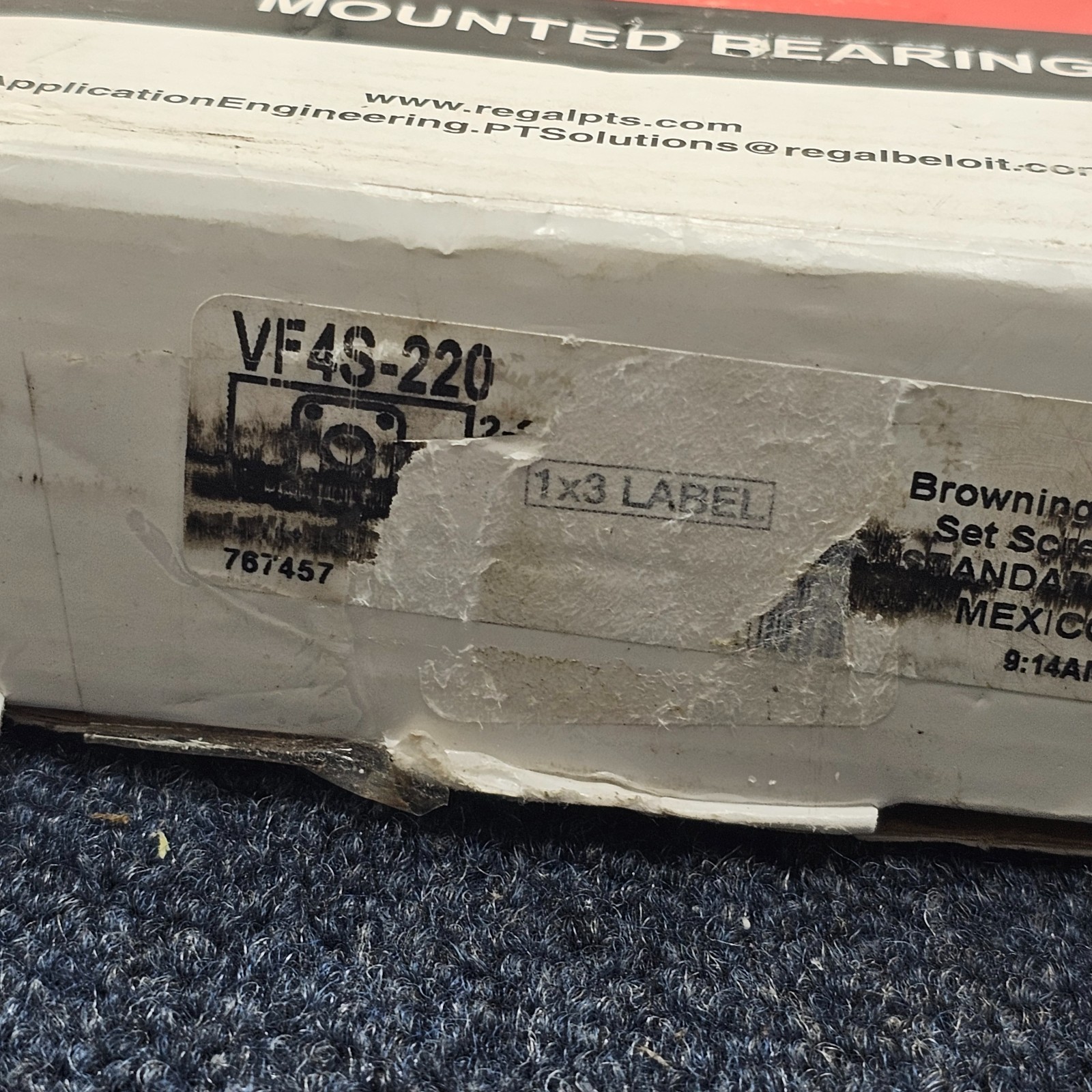 BROWNING VF4S-220: Four-Bolt Flange Ball Bearing Unit – 1-1/4 in Bore