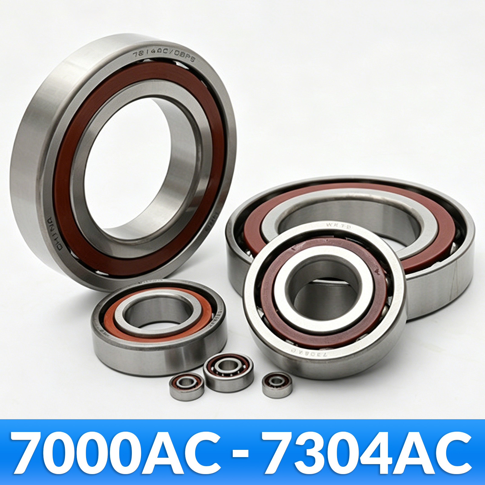 Miniature Angular Contact Ball Bearing High Speed Precision 7000AC-7304AC Series