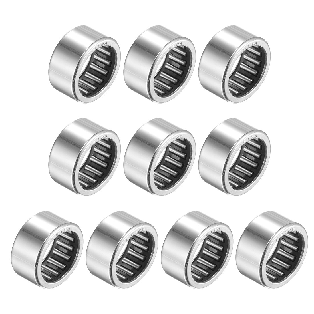 SCE128 Needle Roller Bearings 3/4″ x 1″ x 1/2″ Chrome Steel Open End 10pcs
