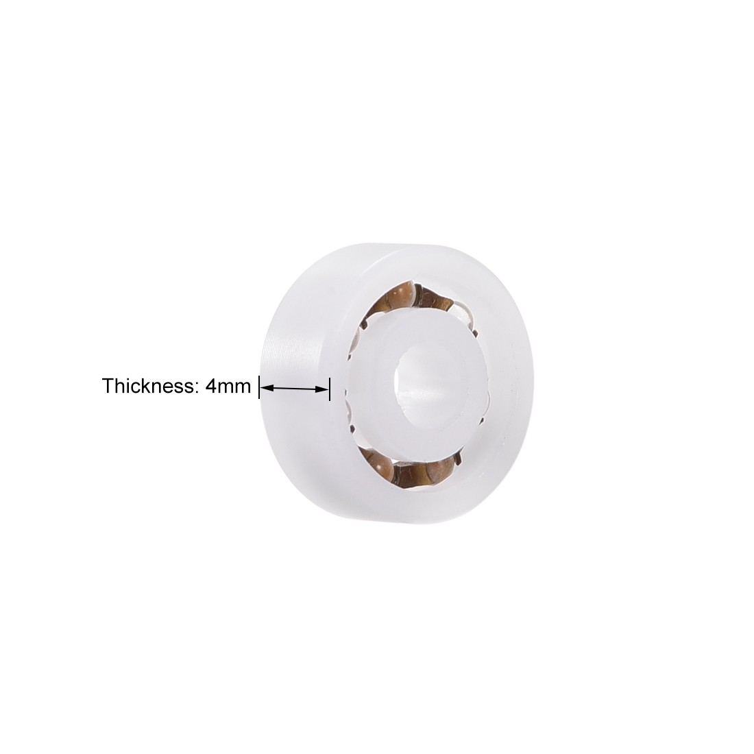 5pcs 623 Plastic Bearings 3x10x4mm Glass Ball Nylon Cage