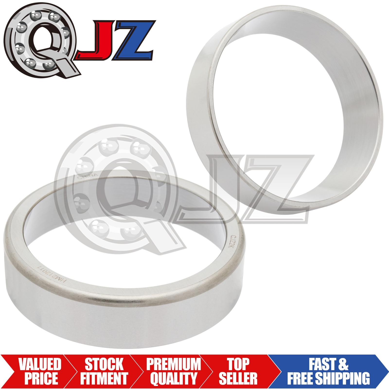 [2-Pack] HM212011 Tapered Roller Bearing Cup 4.8125″ (Outer) x 1.17″ (Width)