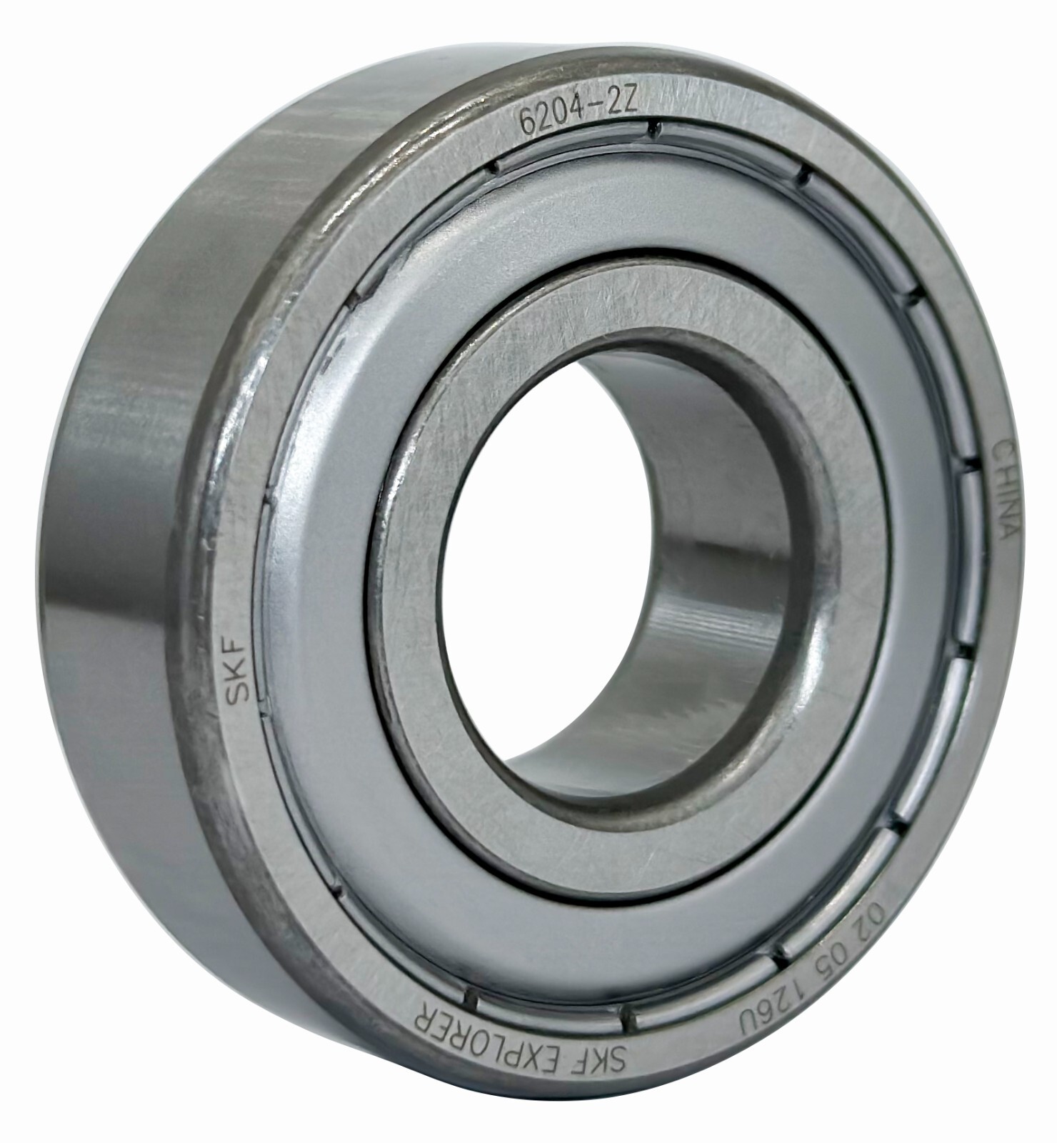 (2PACK) SKF 6204-2Z 6204ZZ 20X47X14MM Double Metal Seal Bearings