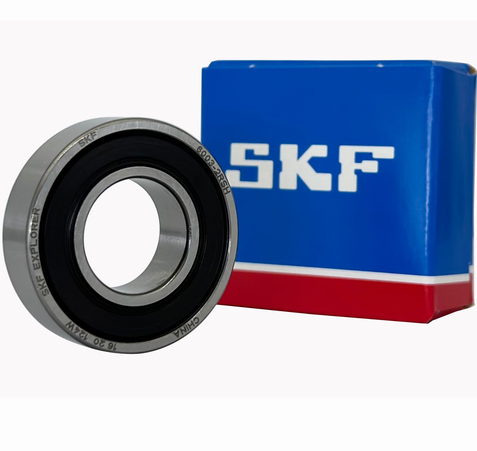 2Pcs SKF 6003-2RSH Double Rubber Sealed Ball Bearing 17x35x10mm