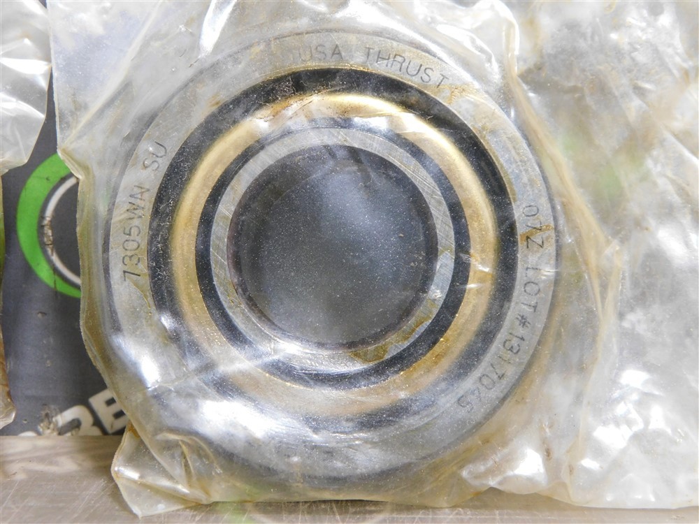 NEW Pair of 2 Fafnir 7305WN SU Angular Contact Bearings 25mm Bore 62mm OD 17mm W