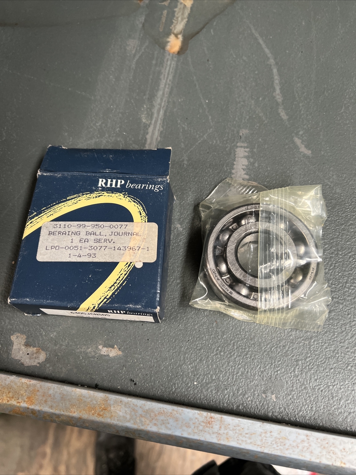 Qty 5 6305 25x62x17mm Open Unshielded RHP Ball Bearing Nsn 3110-99-950-0077 Nos