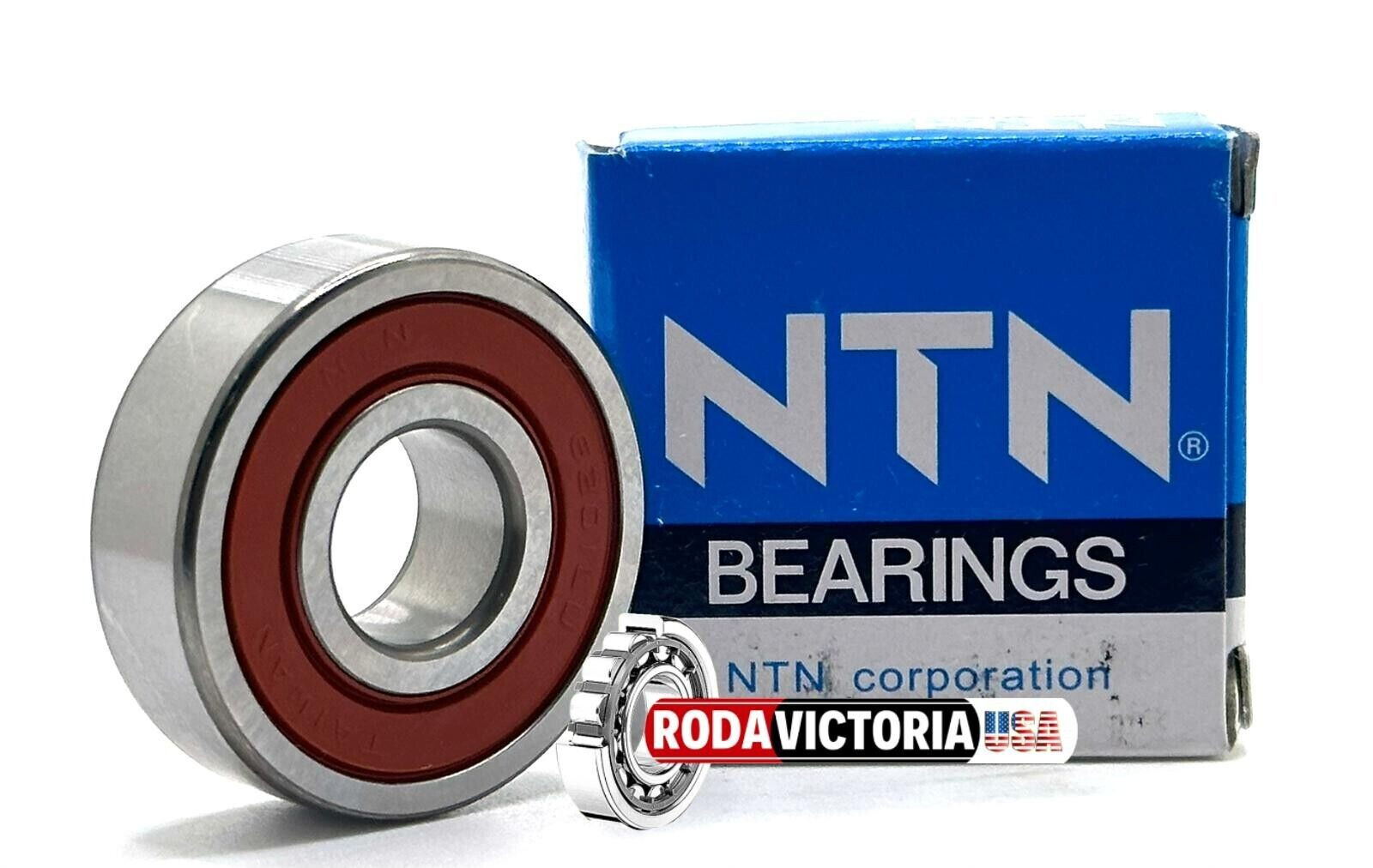 NTN 6201 LLU 5K DEEP GROOVE BALL BEARING, RUBBER SEALED 12x32x10 mm 6201-2RS