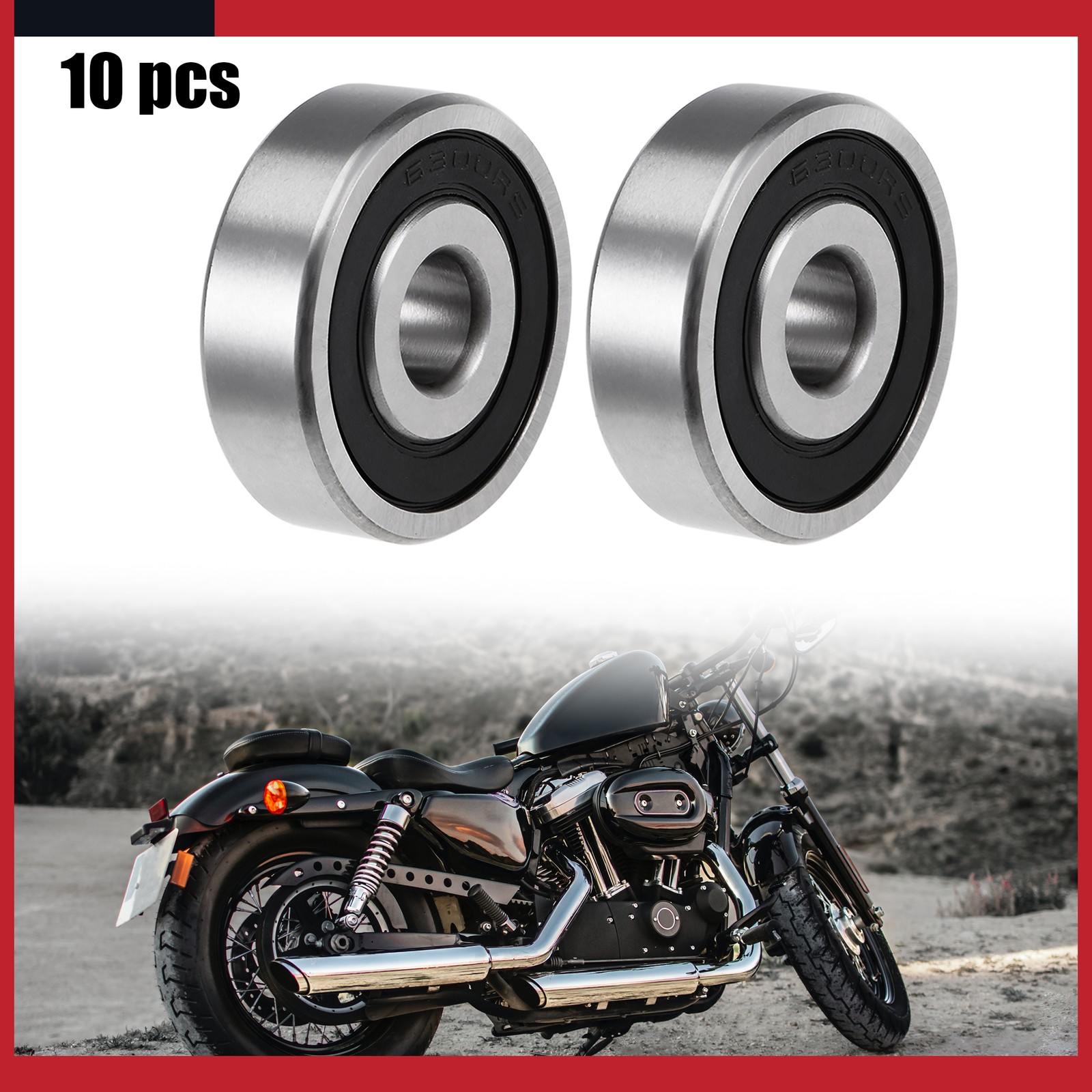 Universal 6300-2RS Deep Groove Ball Bearing Z2 10x35x11mm Double Seal Pack of 10