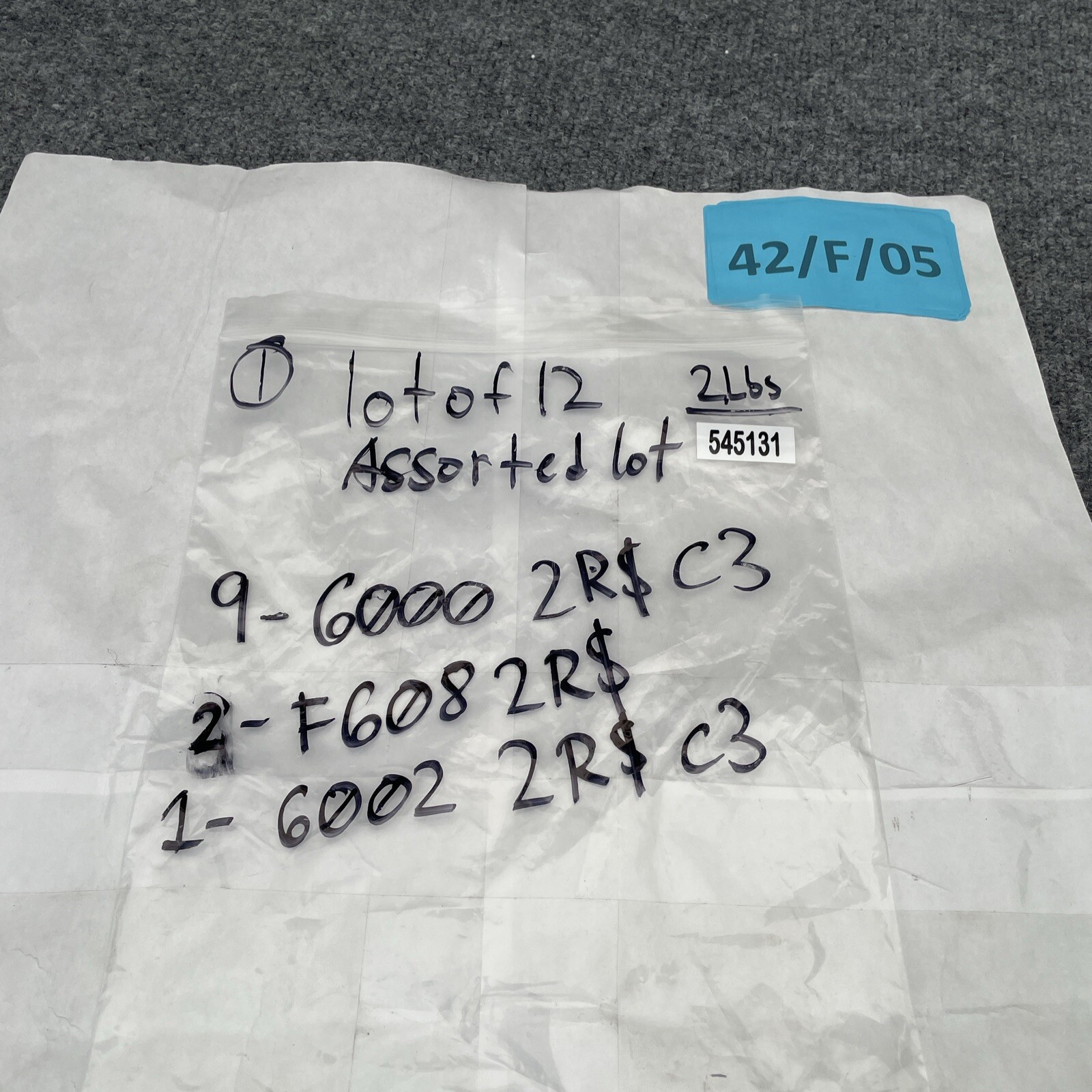 Lot of 12 – Assorted Ball bearings ( 600-2RS-C3 ) ( F608-2RS ) ( 6002-2RS-C3 )