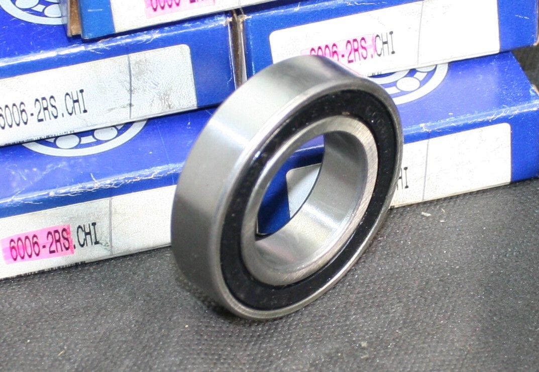 Five (5) Generic 6006 2RS Deep Groove Bearings 30MM ID China NEW