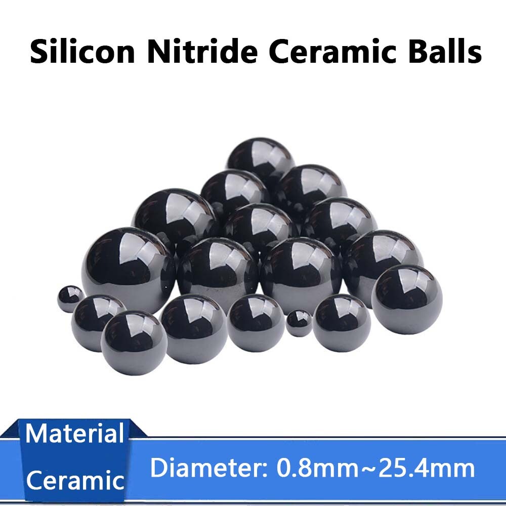 Si3N4 Silicon Nitride Ball Dia 0.8-25.4mm G5 Bearing Balls Ceramic Balls Black