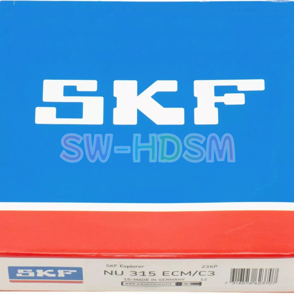 1PCS Brand New SKF NU 315 ECM/C3 Cylindrical Roller Bearing Freight Free