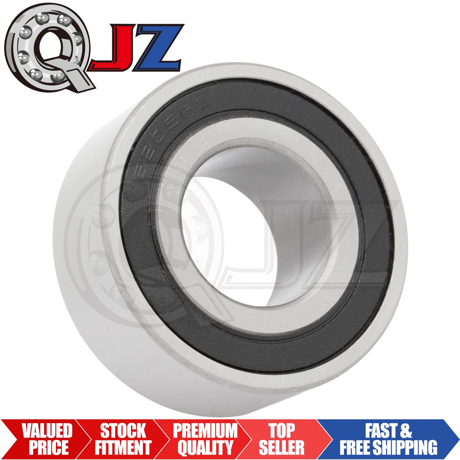 [Qty.1] S5205-2RS Stainless Deep Groove Bearing [25mm ID x 52mm OD x 20.6mm W]