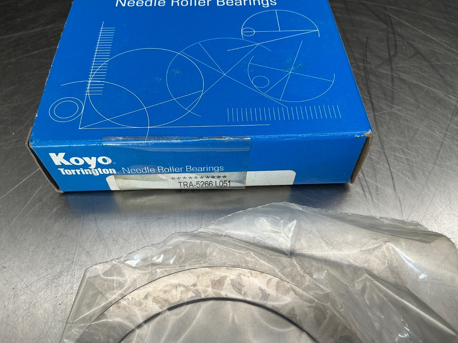Koyo TRA-5266 Thrust Washer – Needle Roller Thrust, 3-1/4 in ID, 4-1/8 in OD