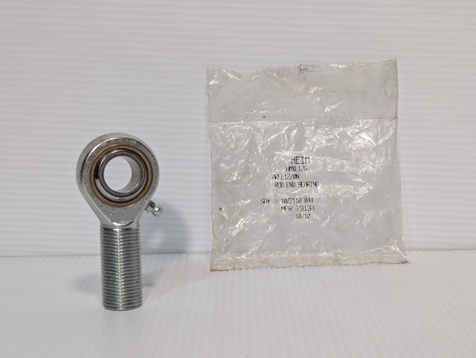 Heim HMXL-12G Male Spherical Rod End Bearing, Bore 0.75″, Thread 0.875-14
