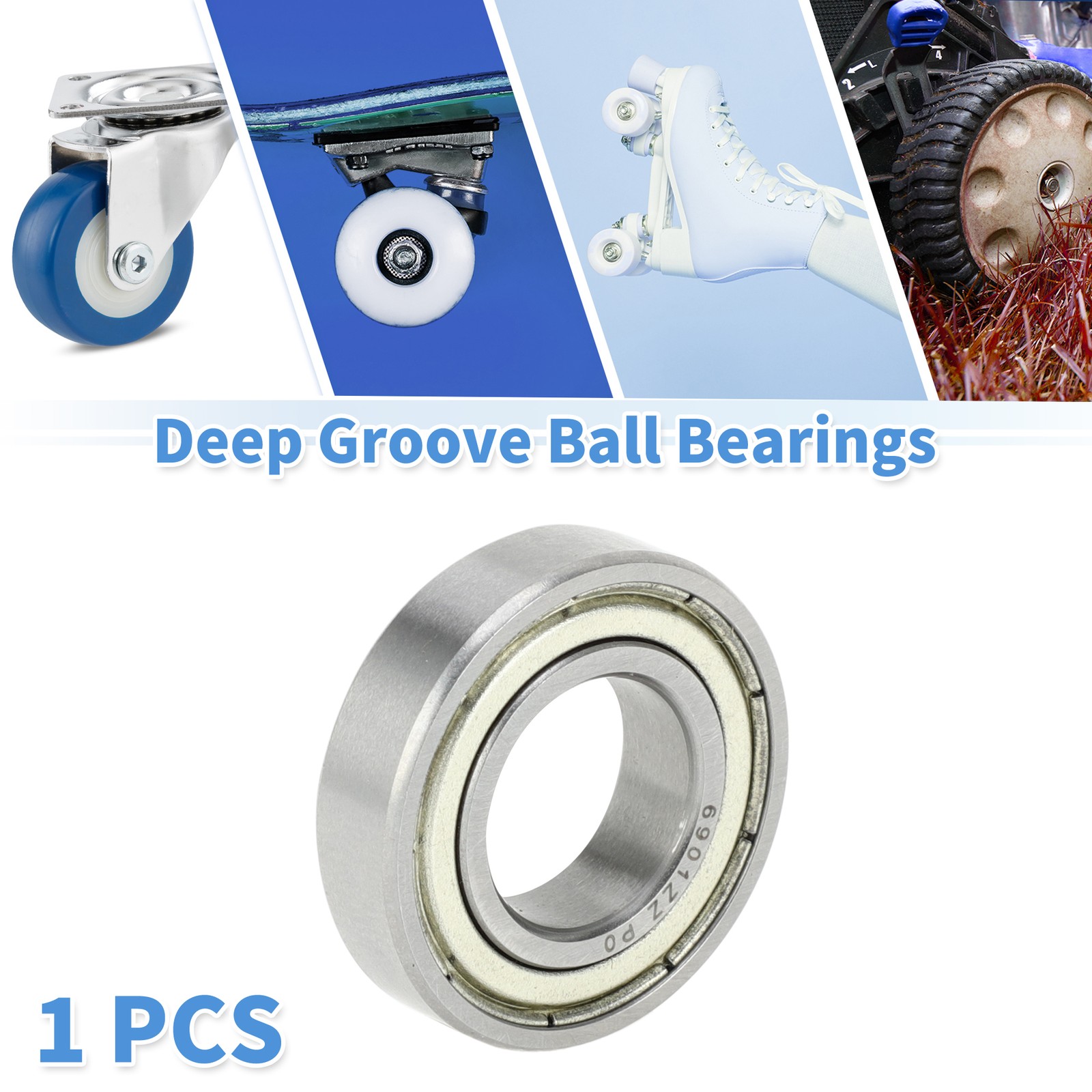 6901ZZ Deep Groove Ball Bearings P0 12x24x6mm 1 Pc Scooter Skateboard Wheel