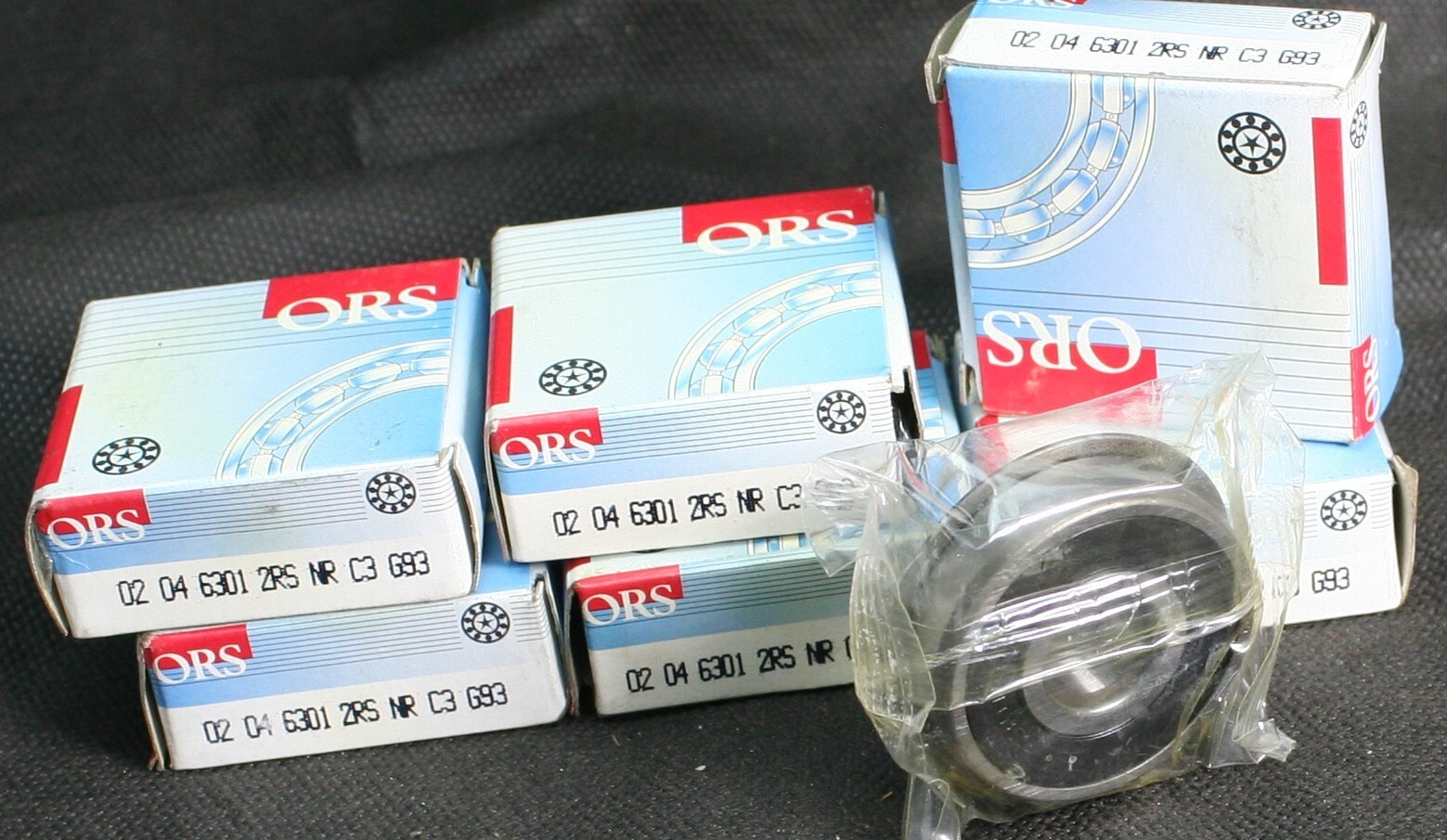One (1) ORS 6301 2RS NR C3 G93 Deep Groove Ball Bearing 12mm ID Turkey NEW