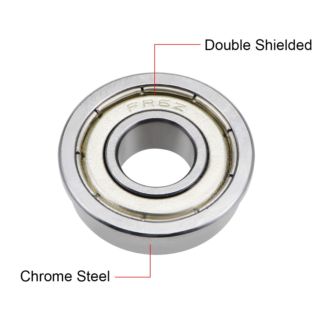 4pcs 3/8″x7/8″x9/32″ FR6ZZ Flange Ball Bearings Shielded Chrome Bearings