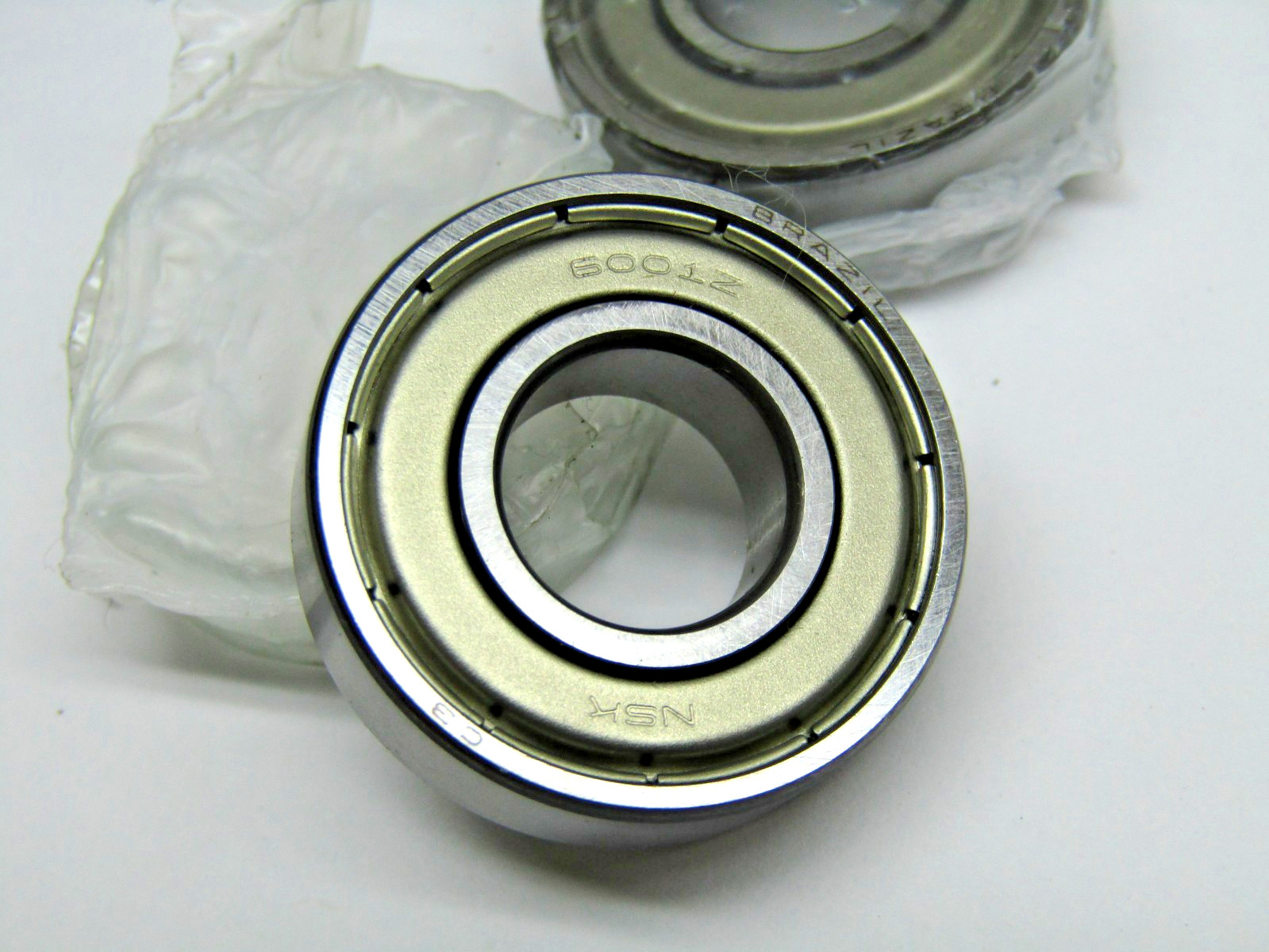 (Lot of 2) NSK 6001-ZZ C3 12mm X 28mm X 8mm Shielded Bearing