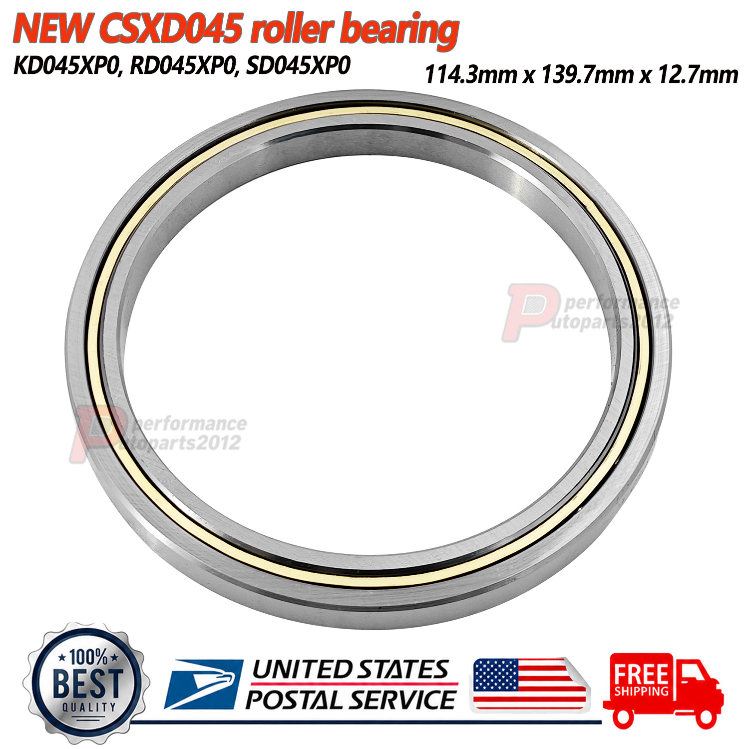 NEW CSXD045 roller bearing 4.5″x5.5″x0.5″ (114.3mm x 139.7mm x 12.7mm) KD045XP0