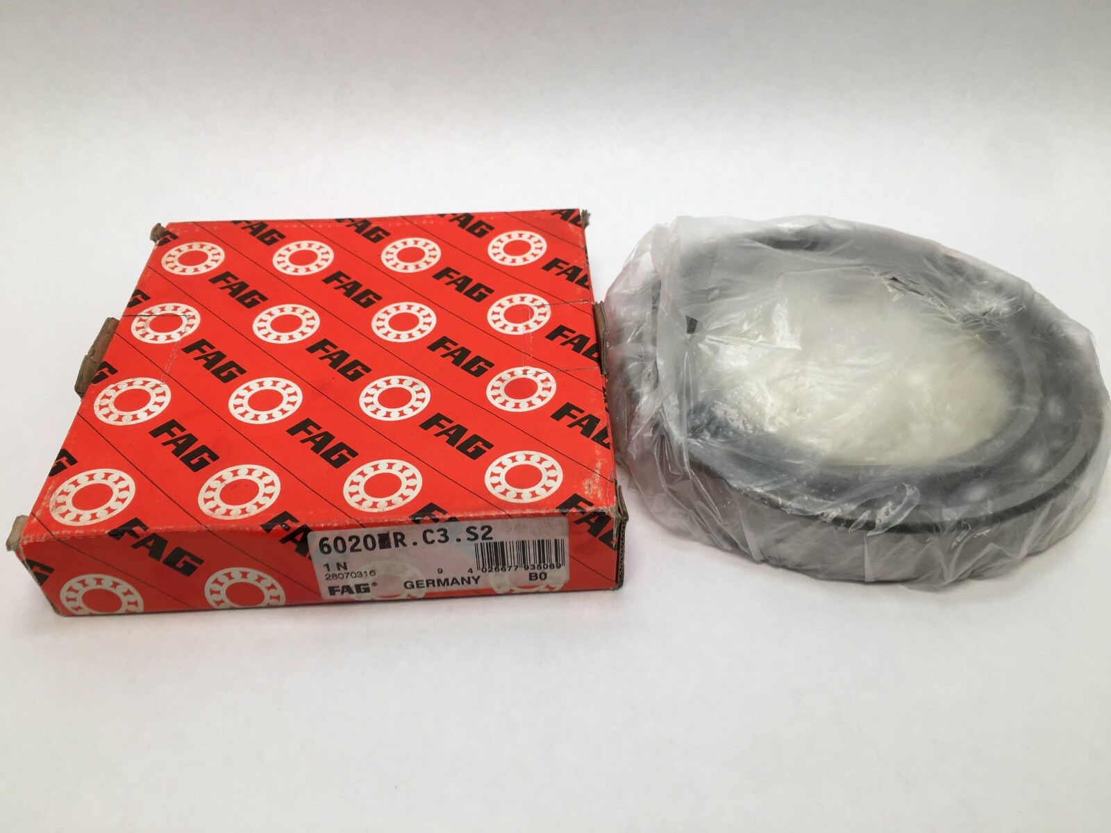 FAG 6020C3S2 Bearing Open 100x150x24 mm 6020 C3 S2 Germany