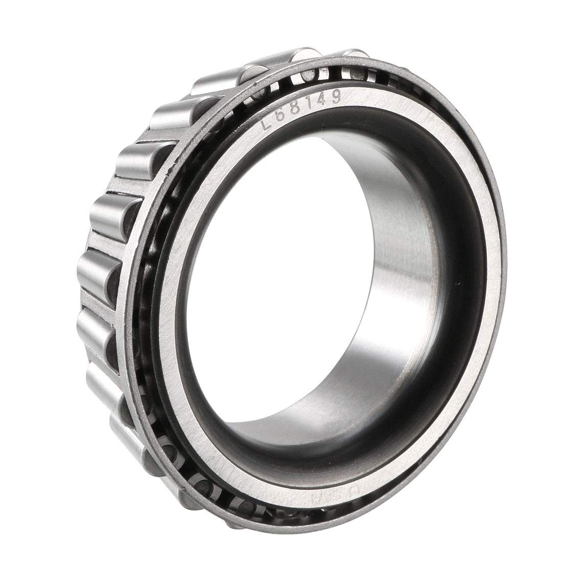 uxcell L68149 Tapered Roller Bearing Single Cone 1.38″ x 0.66″, silver tone