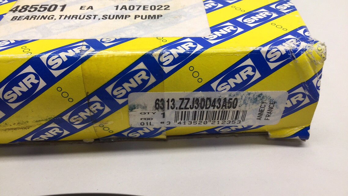 SNR 6313ZZJ30D43A50 Ball Bearing Double Shielded 6313ZZ-J30-D43-A50