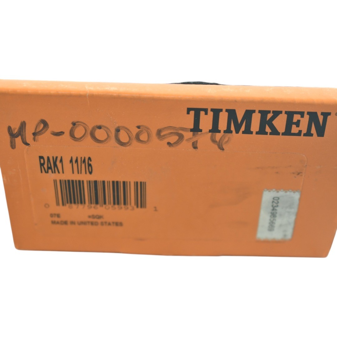 NEW Timken RAK1 11/16 Pillow Block Ball Bearing Unit – 2-Bolt Base, 1-11/16 in B