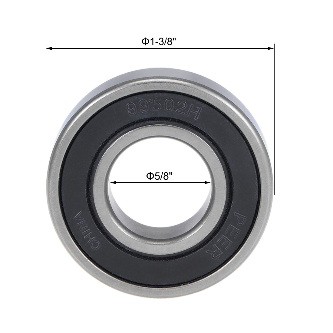 Z2 5/8″x1-3/8″x11mm Ball Bearings 99502H-2RS Double Sealed Chrome Steel 10pack