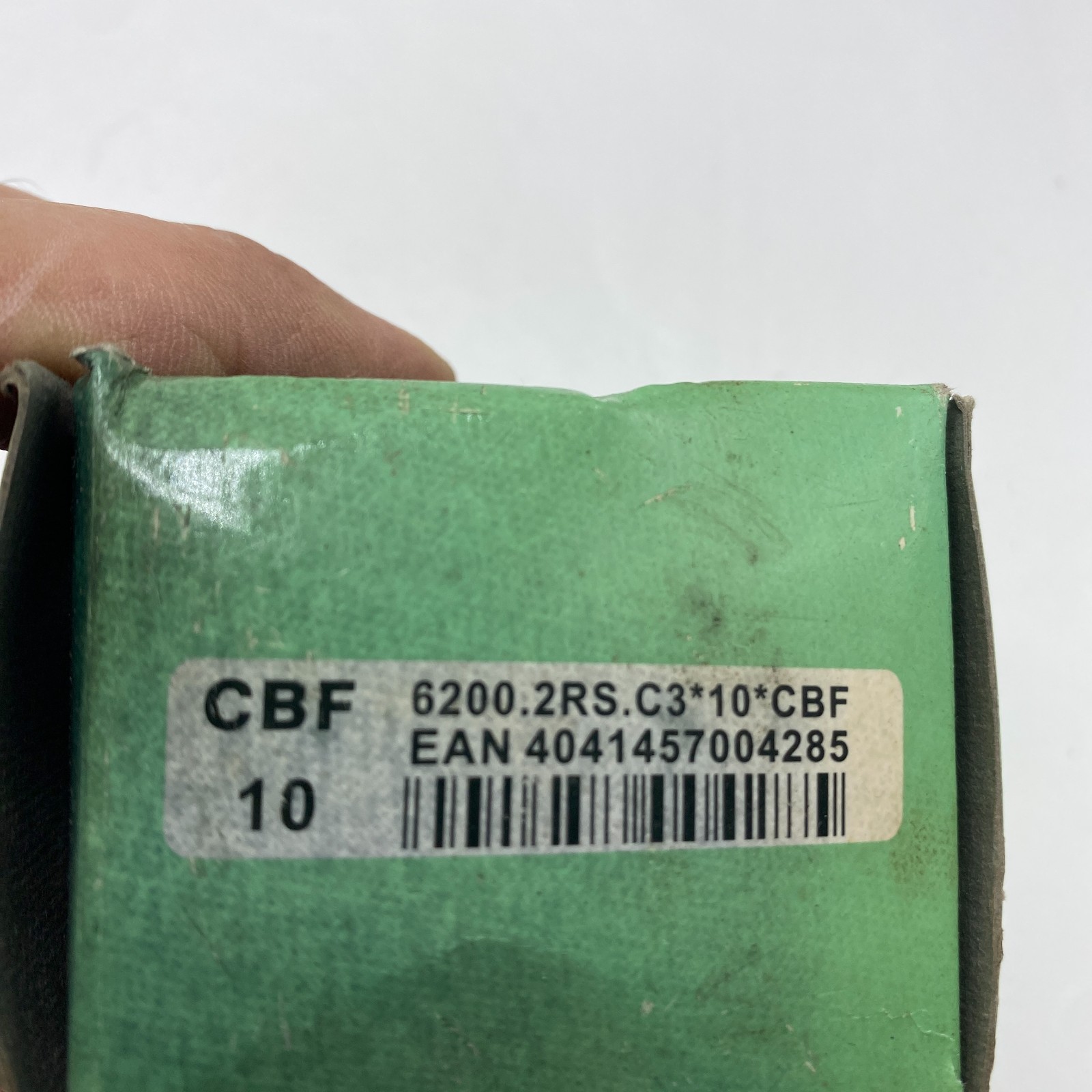 PACK OF 10 CBF 6200.2RS.C3*10*CBF SINGLE ROW DEEP GROOVE BALL BEARING NEW 🎯