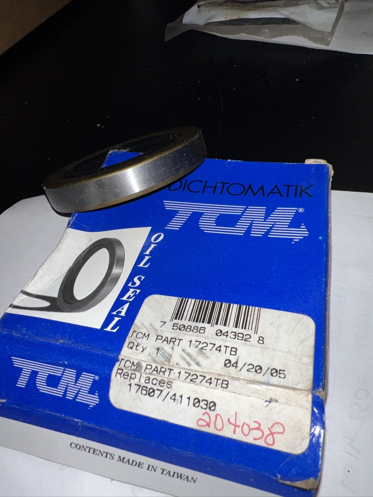 New TCM Seal 17274TB / 411030=204038 – TIM/NAT- Small Bore Seal 1.750 2.716 .359