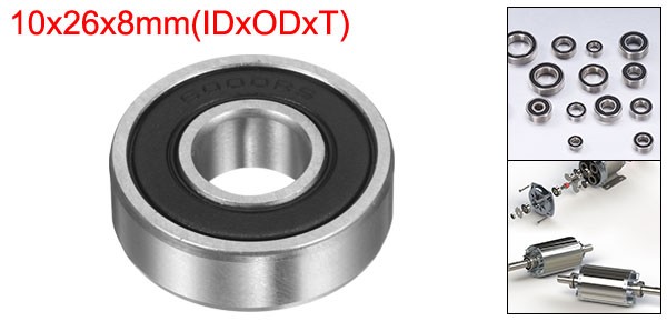 6000-2RS Hybrid Ceramic Deep Groove Ball Bearings 10x26x8mm(ABEC5)