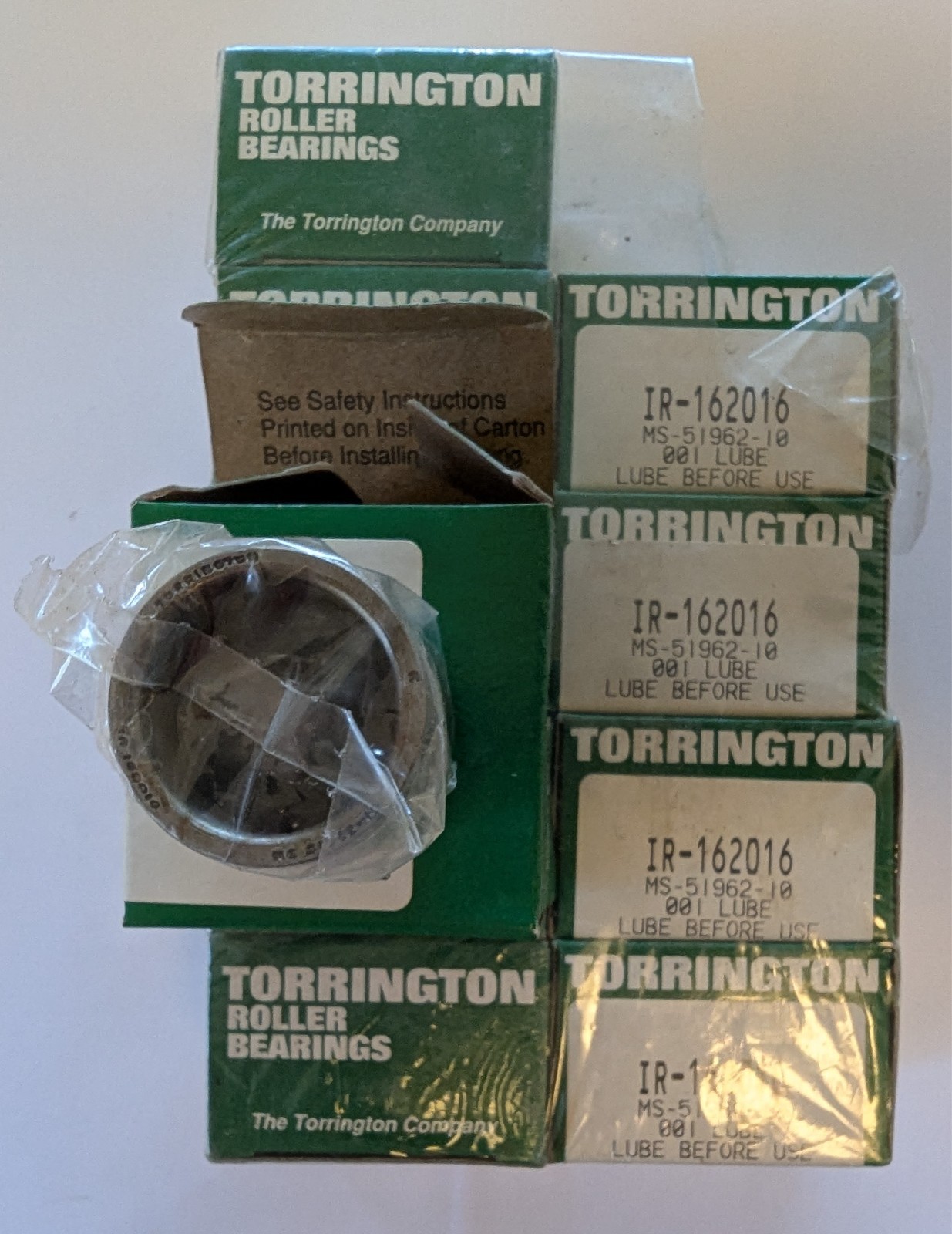 10 pack of TORRINGTON IR-162016 NEEDLE ROLLER BEARING INNER RING (10 pack)