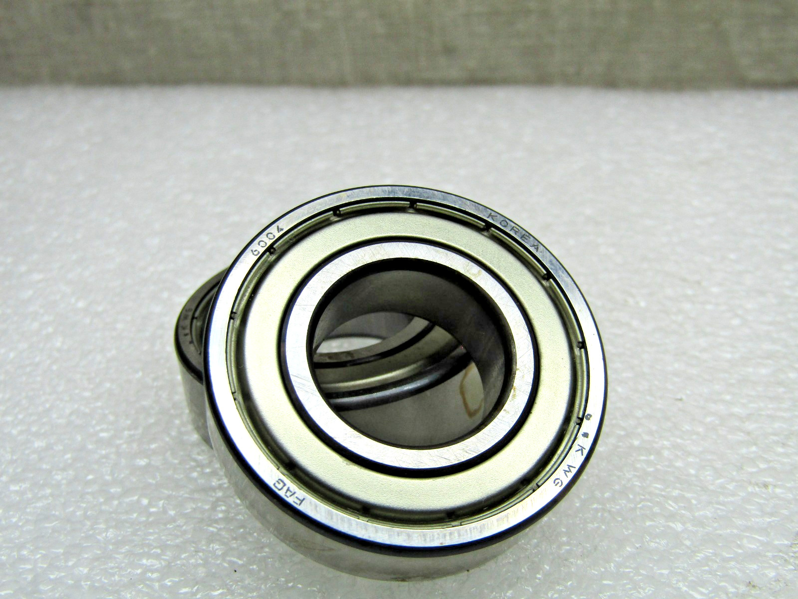 (Lot of 2) FAG 6004-ZZ 20 mm X 42 mm X 12 mm Metal Shielded Bearing