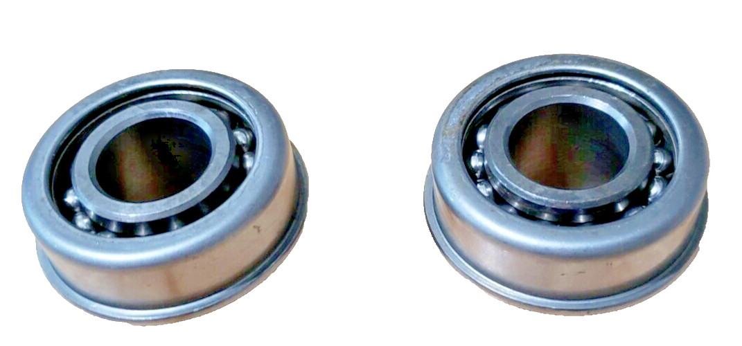 (QTY:2) SCHATZ AFS4856 Flanged Radial Ball Bearing: 3/8 in Bore Dia, 1-3/4”OD