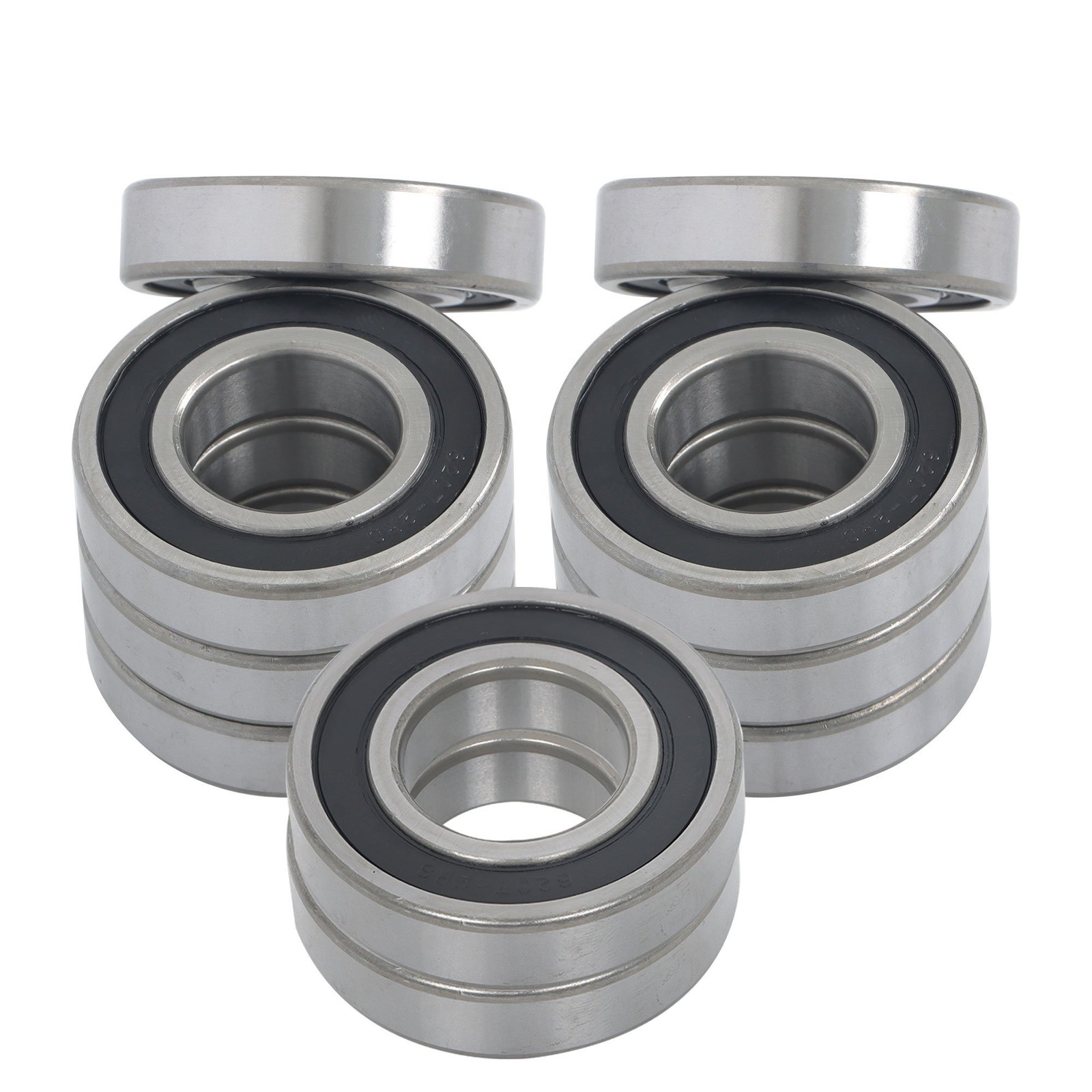10 Pcs 6207-2RS Ball Bearings 35x72x17mm Double Rubber Sealed