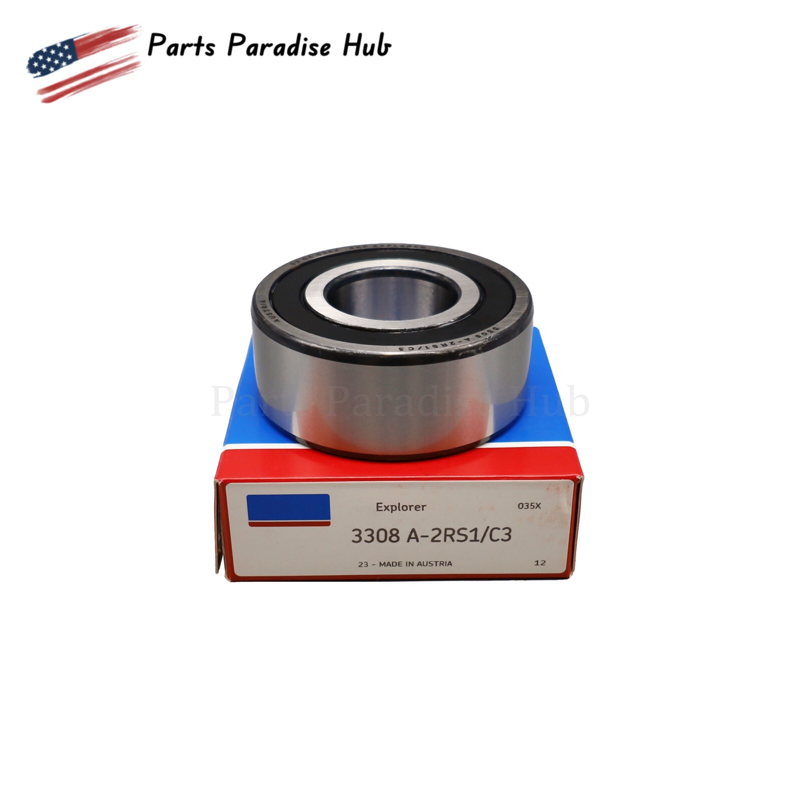 For SKF 3308 A 2RS1/C3 Double Row Angular Contact Ball Bearing 40x90x36.5mm US