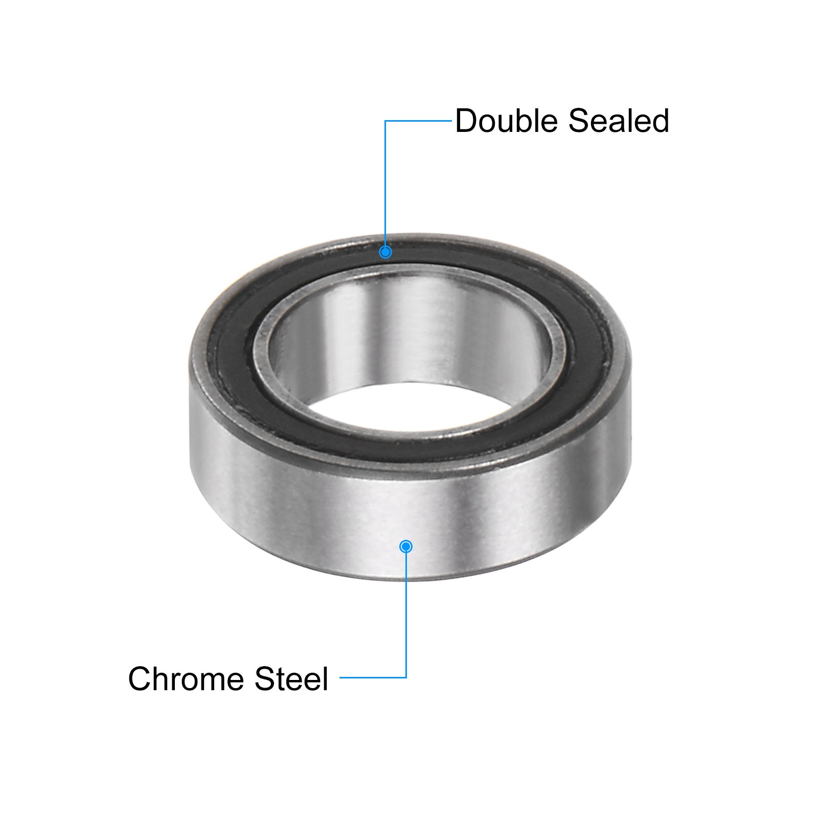 20pcs MR85-2RS Bearings 5x8x2.5mm Chrome Steel Mini Bearing Double Sealed ABEC3