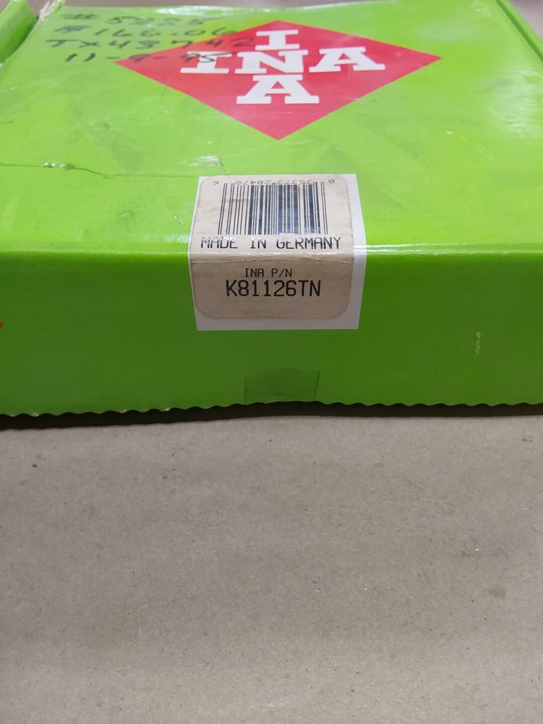 INA Axial-Cylindrical Roller Bearing K81126 TN F35