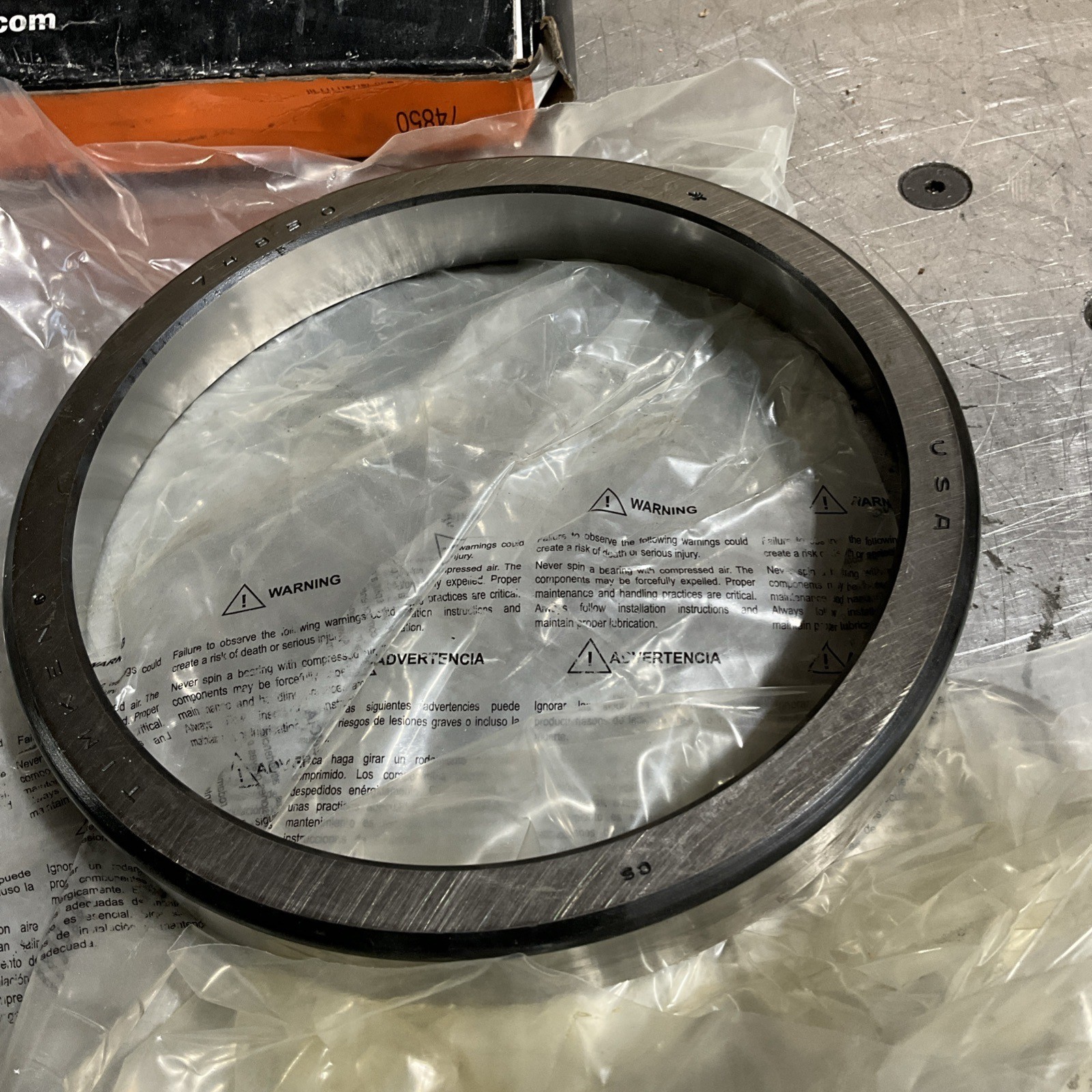 Timken 74850 Tapered Roller Bearing 74850-20024 NOS
