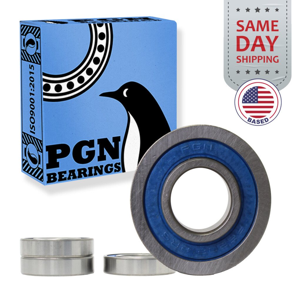 (4) 6202-2RS Premium Rubber Seal Ball Bearing C3 EMQ, 15x35x11, 6202 2RS 6202rs