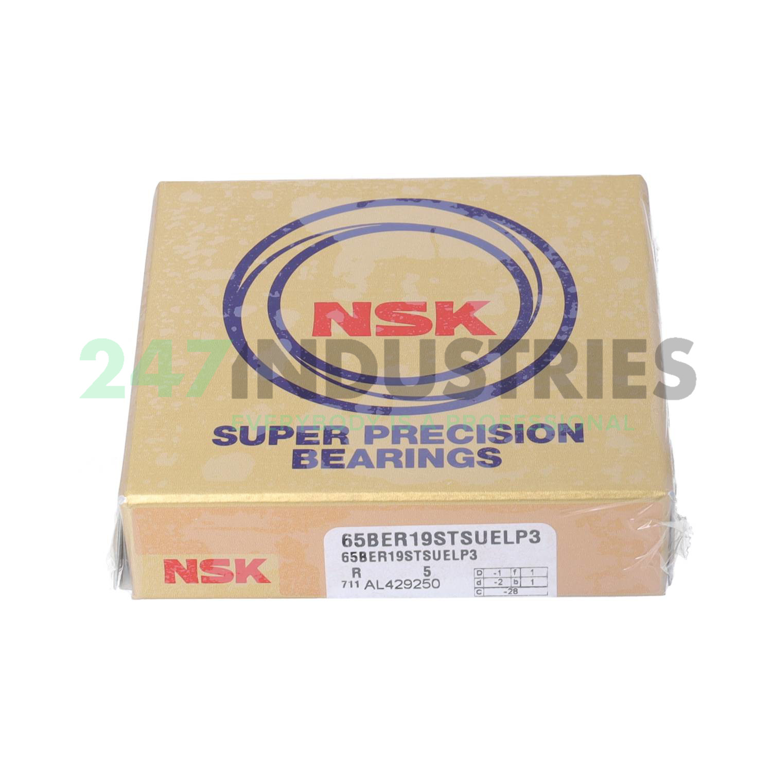 65BER19STSUELP3 NSK 65 x 90 x 13 mm ANGULAR CONT. BALL SINGLE ROW