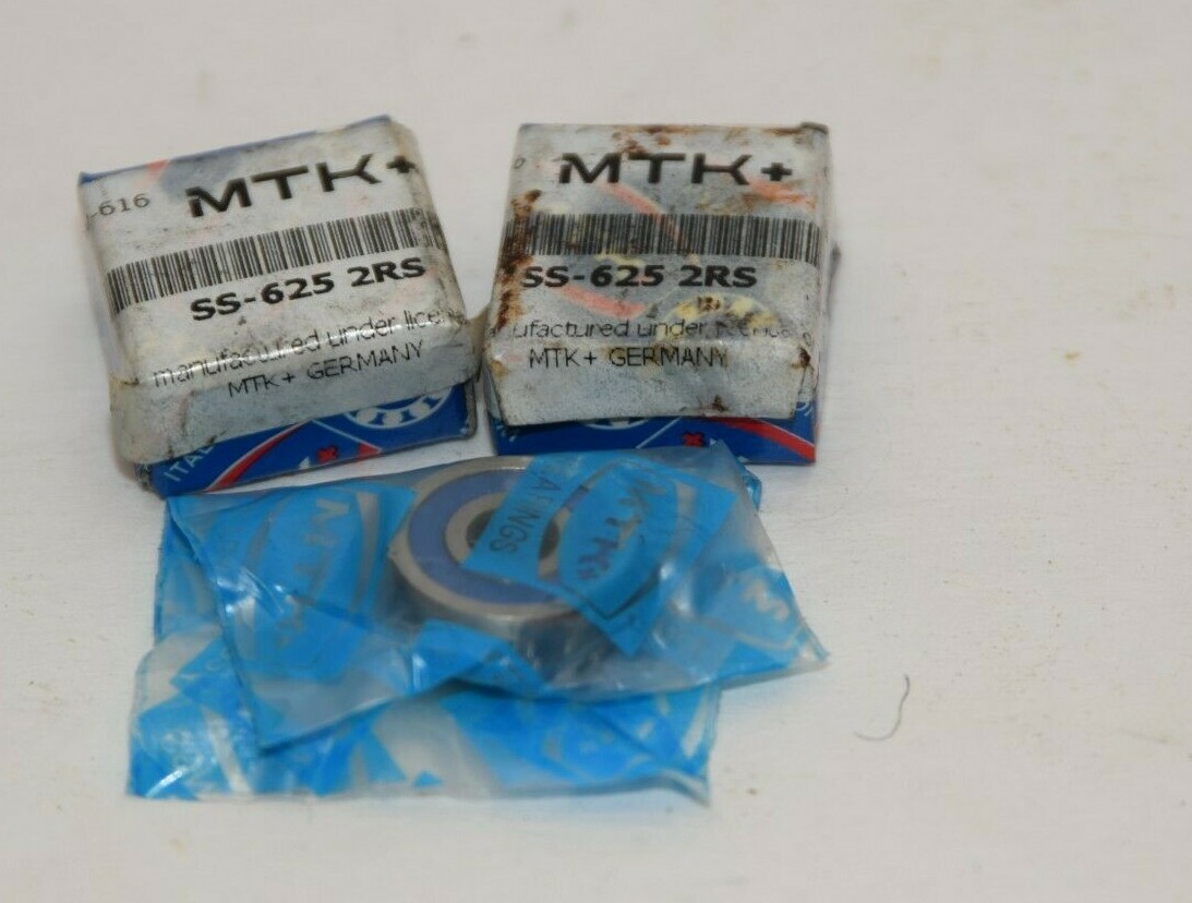 (NEW – LOT OF 2) MTK SS-625- 2RS SS-625-2RS SS6252RS Ball Bearing