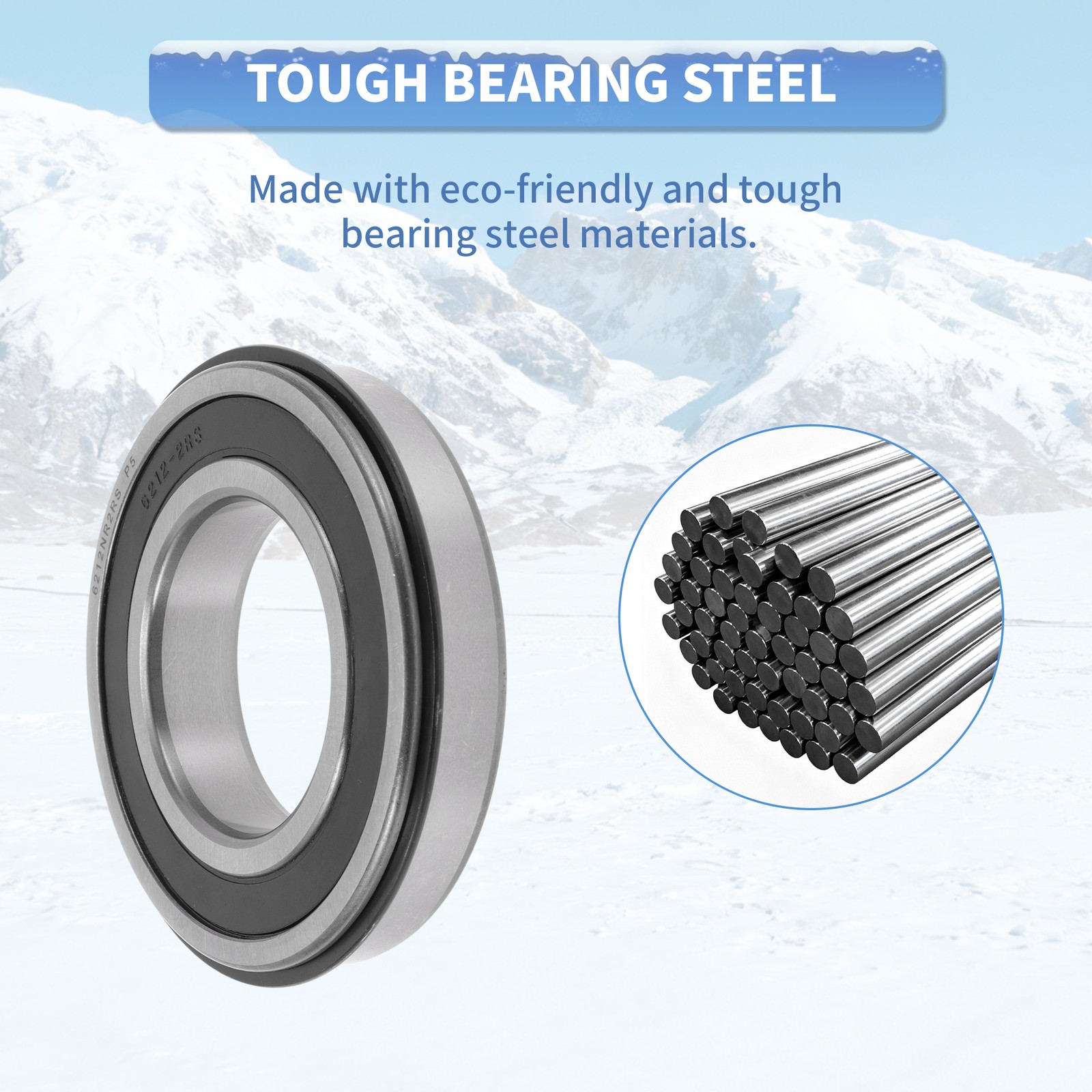 6212NR2RS Deep Groove Ball Bearings 60x110x22mm 1Pc Scooter Skateboard Wheel