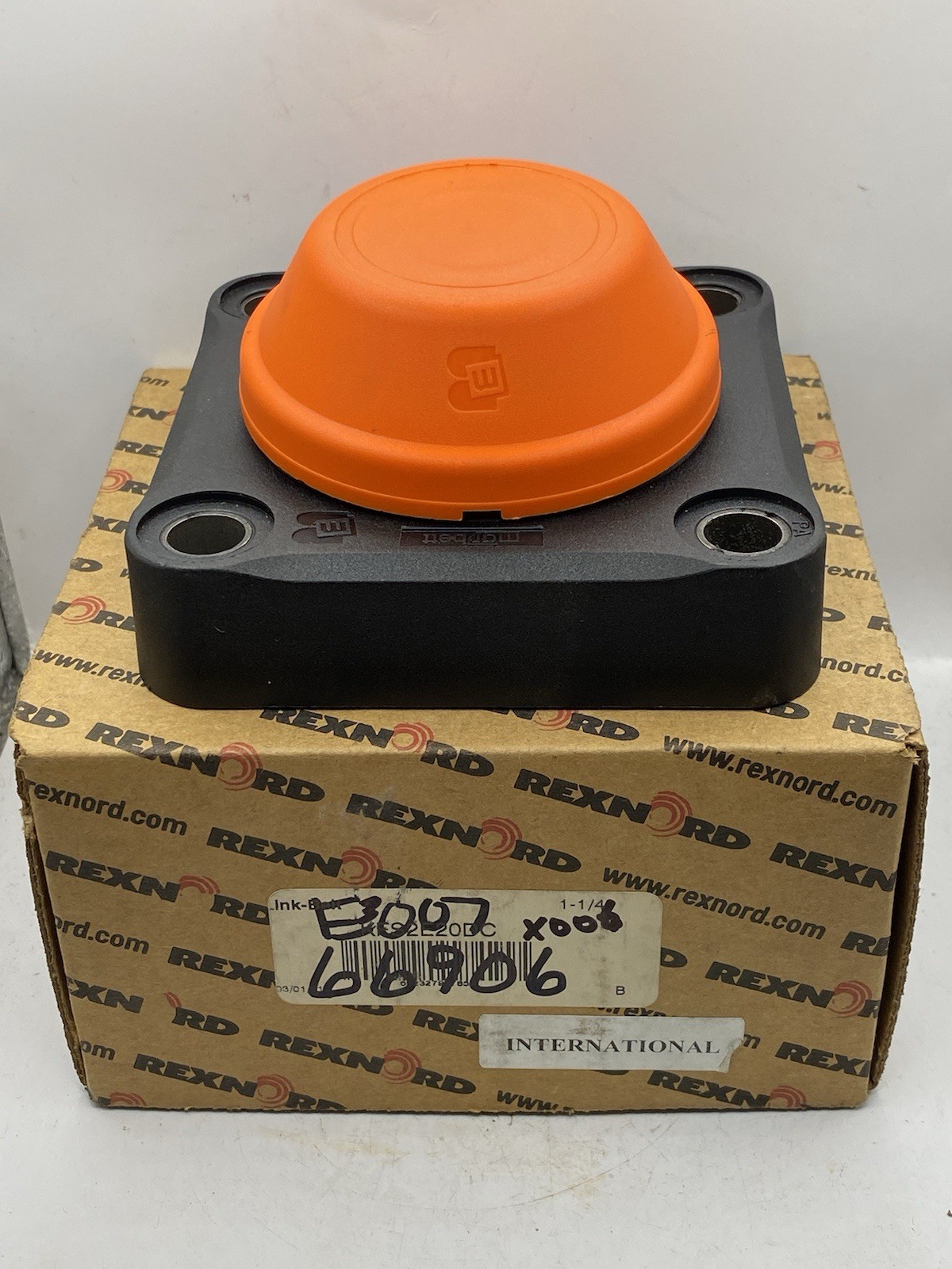 Rexnord Link-Belt KFS2E20DC, 1-1/4″, 4-Bolt, Flange Bearing, Polymer Housing
