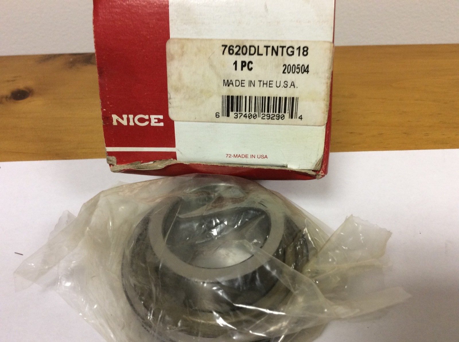 Nice 7620DLTNTG18 Deep Groove Bearing, 1.2500″ ID, 2.5625″ OD, 1.4063″ Width