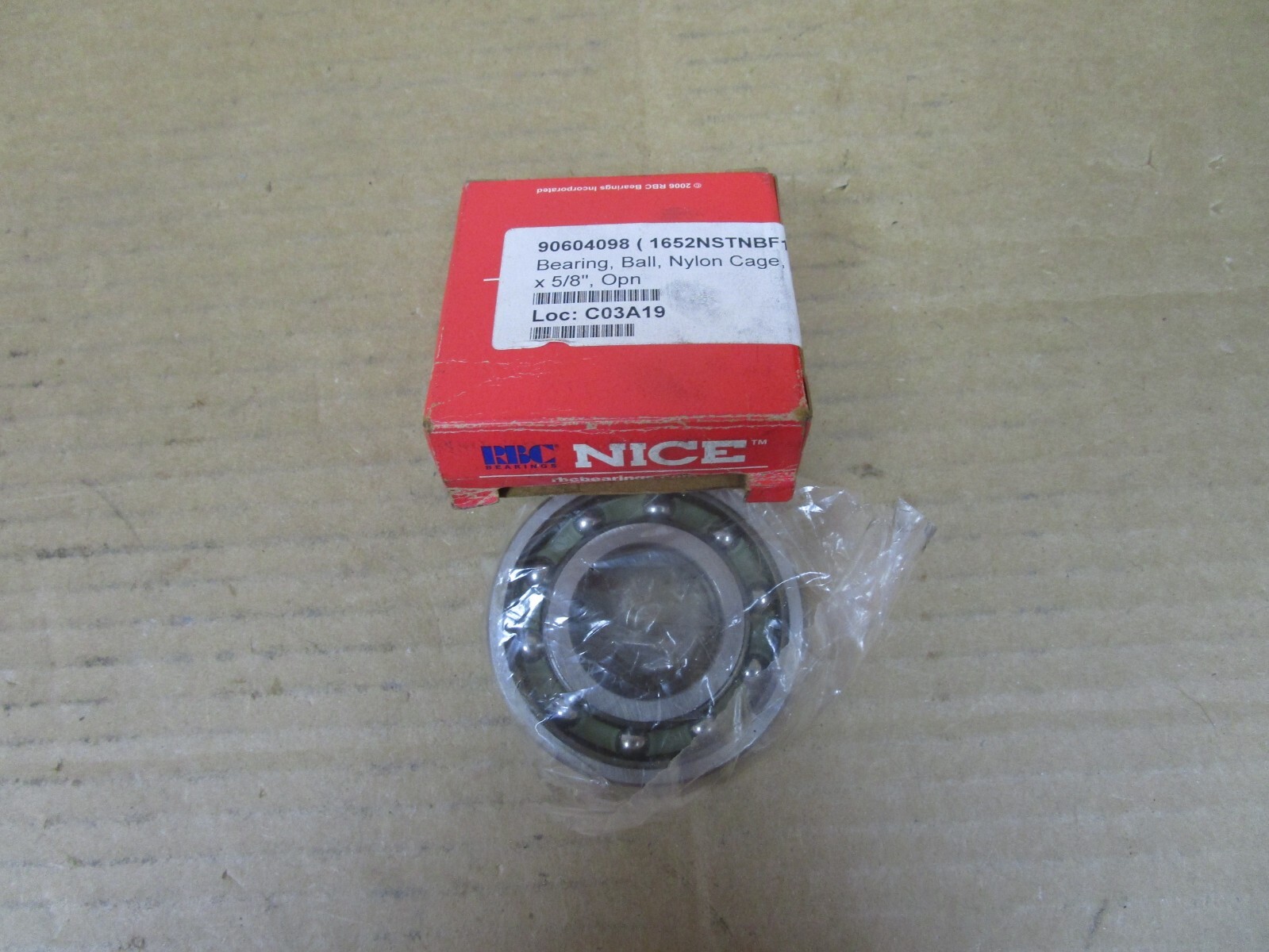 NEW RBC NICE BALL BEARING 1652NSTNBF18