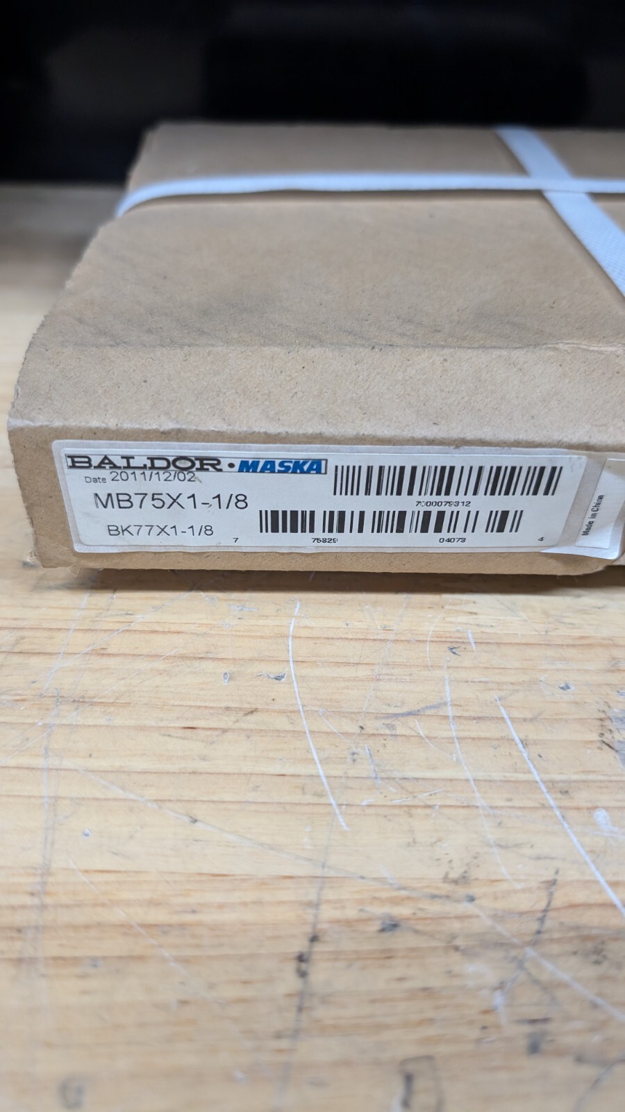Baldor Maska BK77X1-1/8 MB75x1-1/8 V-Belt Pulley New!