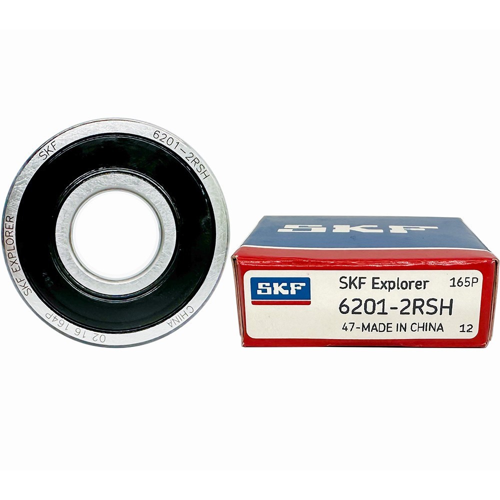 2Pcs SKF 6201-2RSH Double Rubber Sealed Ball Bearing 12x32x10mm